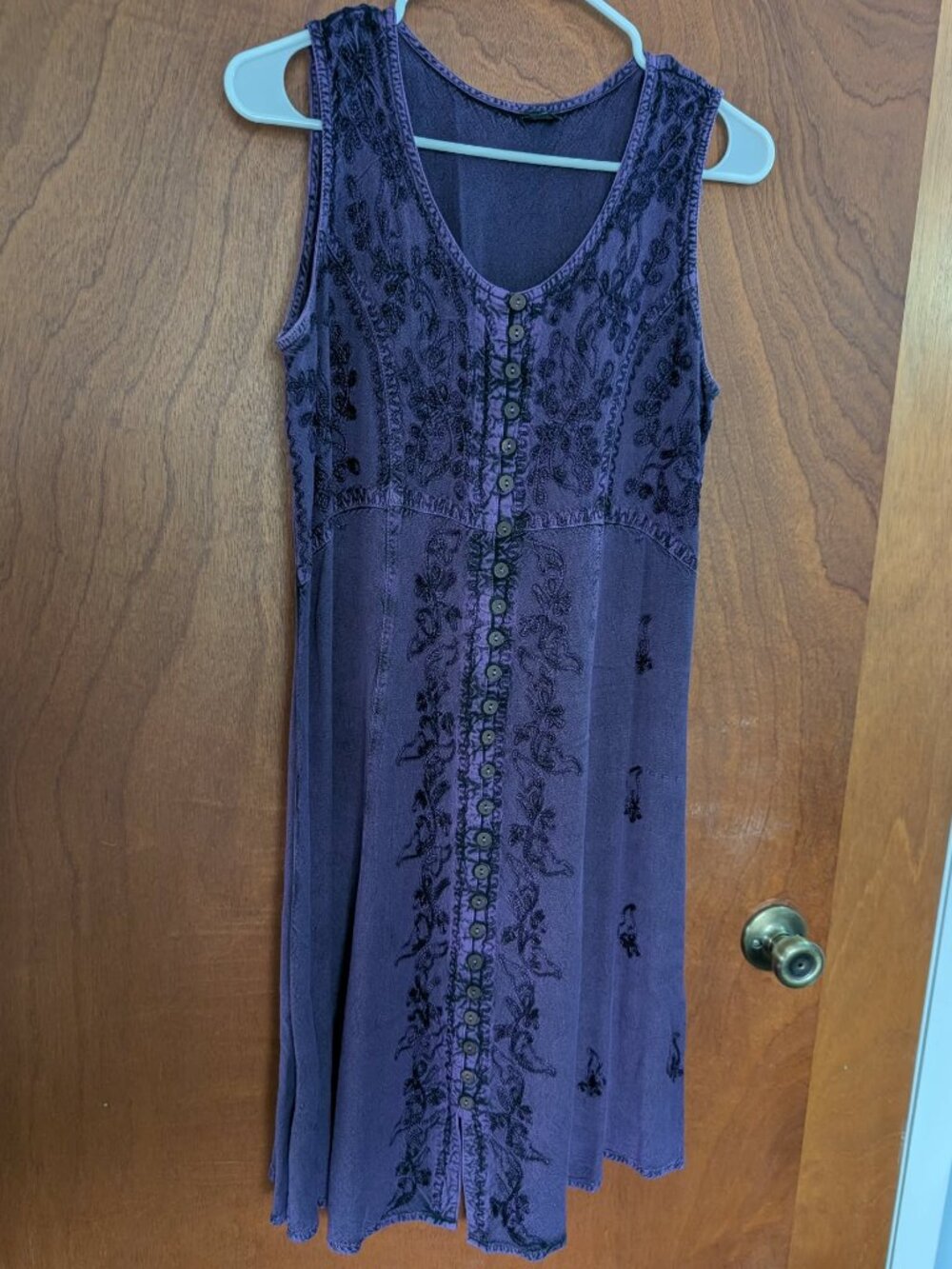 Mandala Purple Sleeveless Boho Dress